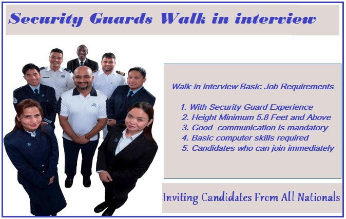 Walk In Interview Cctv Operators And Security Guards